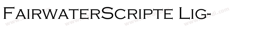FairwaterScripte Lig字体转换
